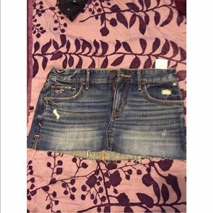 Hollister jean skirt