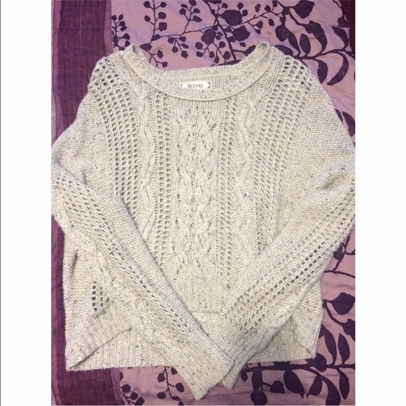 Knitted cream sweater