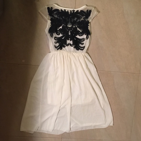 Black and white dress