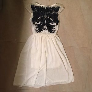 Black and white dress