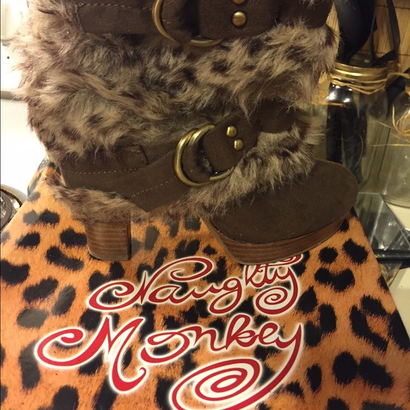 Naughty Monkey fur boots