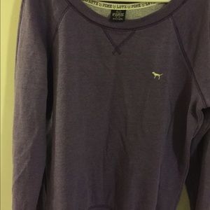 Pink off shoulder sweatshirt