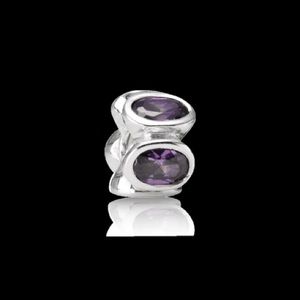 Pandora Purple Oval Lights bead