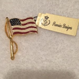 Premier Designs "Old Glory" pin