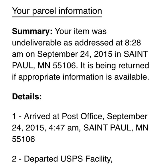 Tracking info