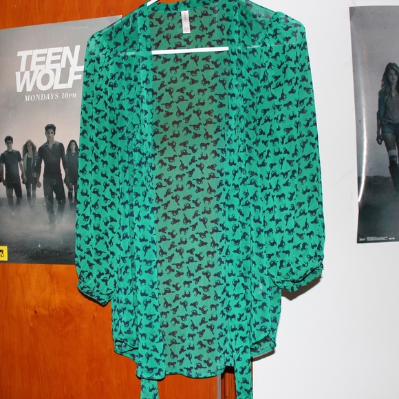 Xhilaration Horse Print Blouse