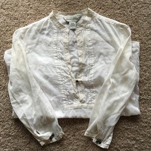 Banana Republic ivory tunic!