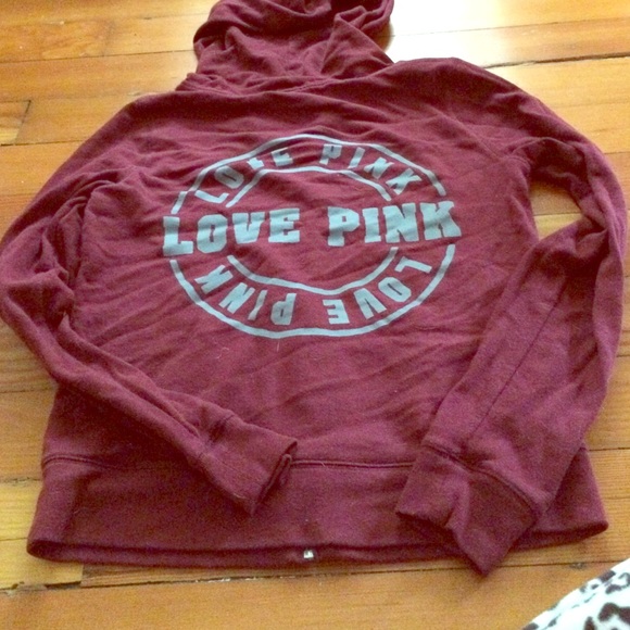 Victoria Secret/Pink maroon sweater size small