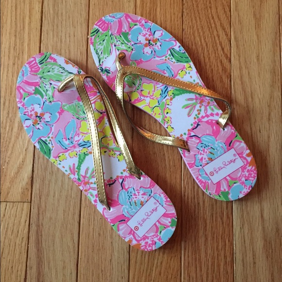 Lilly Pulitzer for Target Shoes - NWOT Lilly Pulitzer target flip flops Sz 8