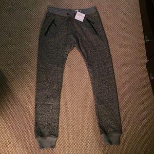 Grey jogger sweatpants