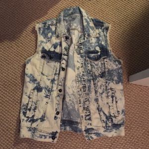 Bleached jean jacket