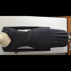 BCBGMAXAZRIA axazria heather fitted grey dress