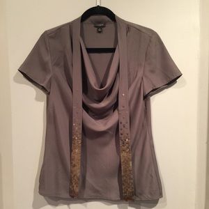 Ann Taylor Taupe Blouse