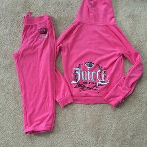 Hot pink Juicy Couture size M Capri tracksuit