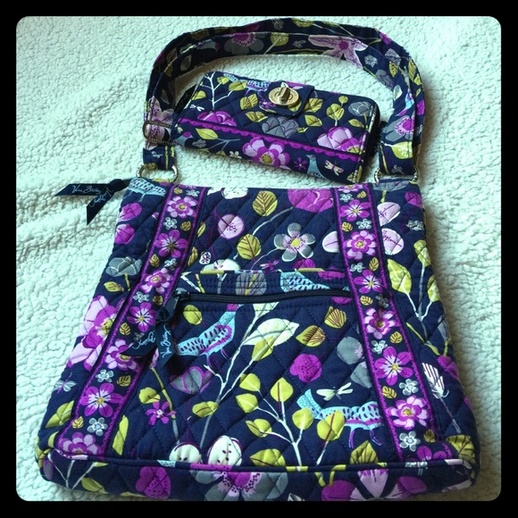 Vera Bradley hipster and wallet