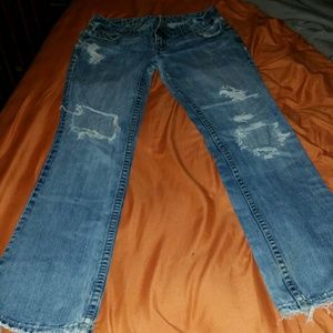 Distressed cute fun jean