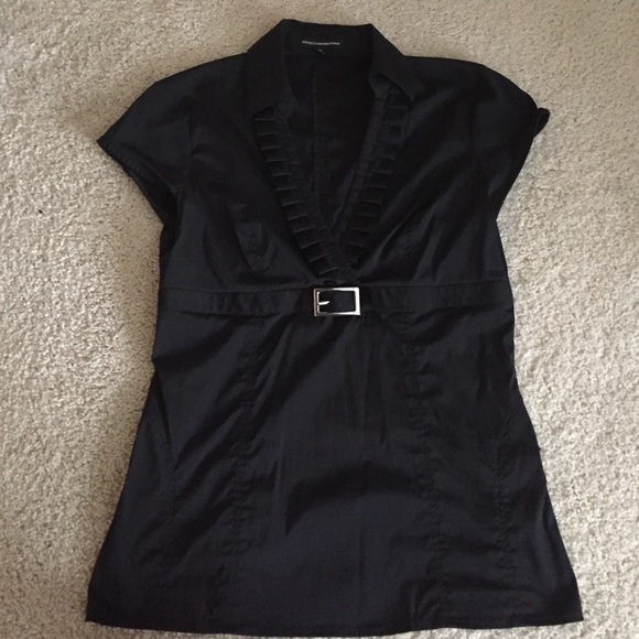 V-neck dress shirt