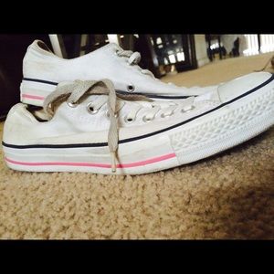 All-Star White Converse Low Top white
