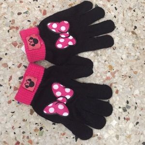 Kids Minnie mouse gloves