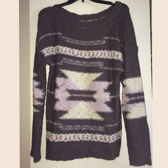 Aztec tribal print sweater