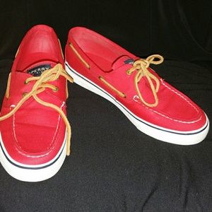 Bahama Red Sperry shoes