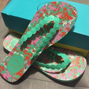 Jack Rogers flip flops - size 11 - Aqua