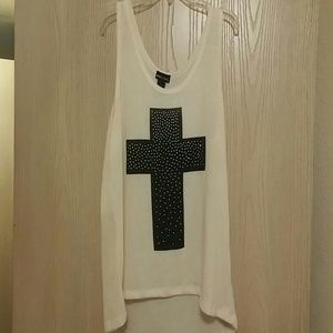 Cross design Tank top