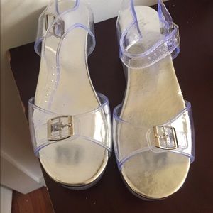 Clear Platform Sandals