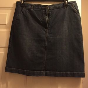 Talbots denim skirt