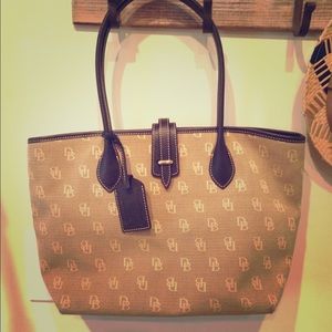 ON HOLD Dooney and Bourke Tan Monogram Classic