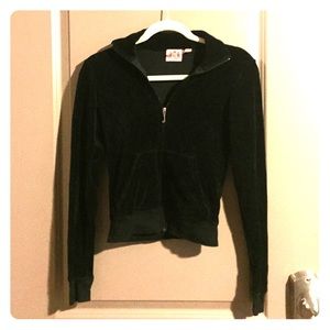 Juicy Couture Black Velour Sweatshirt