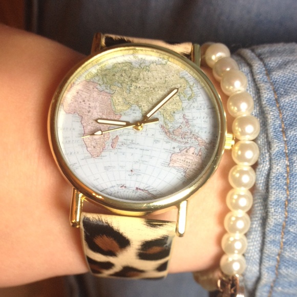 Boutique Accessories - NWT Around The World Leopard Watch