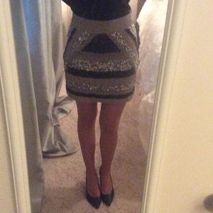 Sequin Mini Skirt