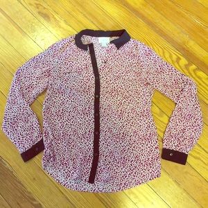 LOFT polka dot blouse