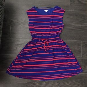 GAP red and blue dress.