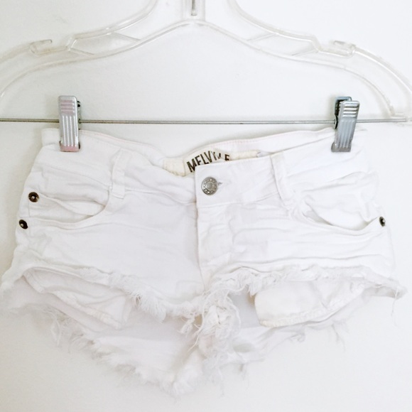 Brandy Melville White Denim Shorts
