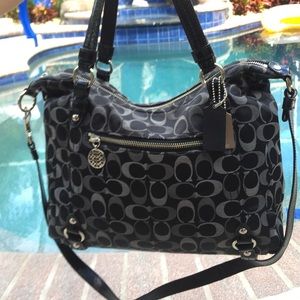 Coach black medium hobo purse