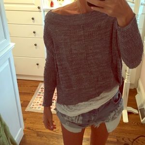 FREE PEOPLE.  Navy marled.