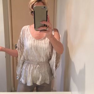 Express "cold shoulder" top size small NWOT