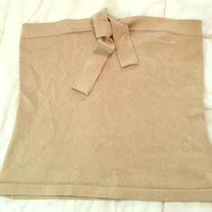 Banana Republic gold crop tube top