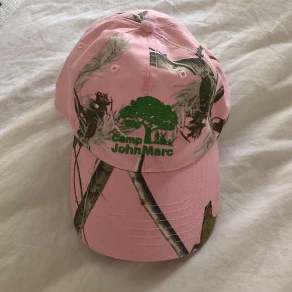 Pink camo hat