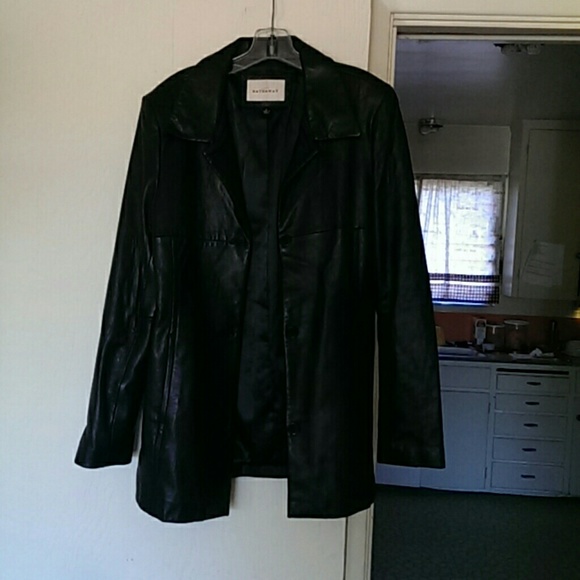 Large Black Leather Jacket. - Picture 1 of 1