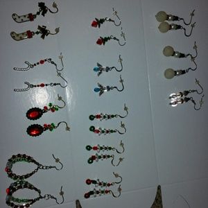 Christmas earrings SALE  5.00 each pair