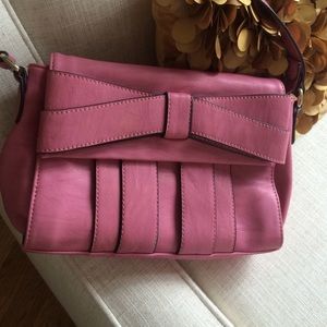 Charming charlies pink bow bag