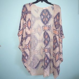 Long Aztec Cardigan