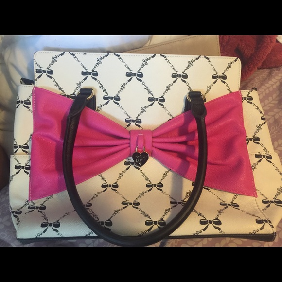 Betsy Johnson Pink Bow Bag