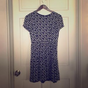 J. Crew Tiered Dress in Blurred Floral