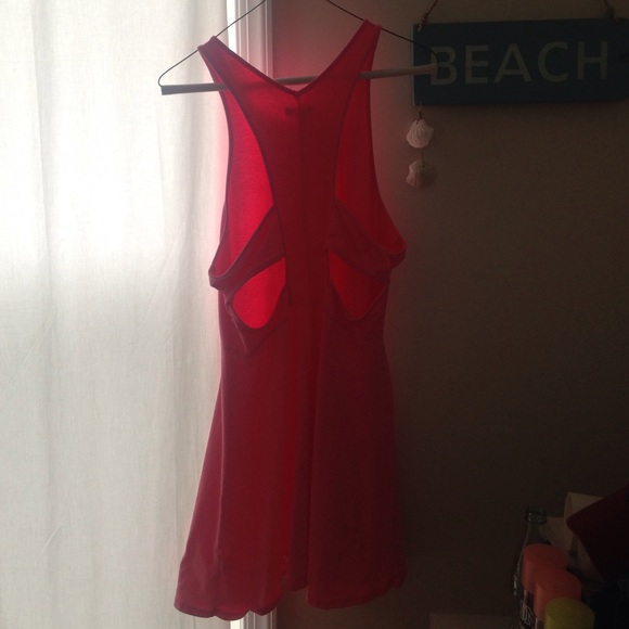 American Eagle Pink Skater Dress with cutouts
