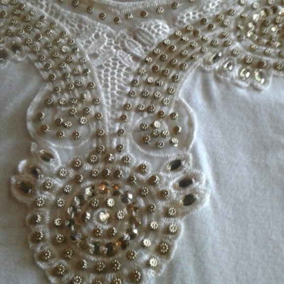 White blouse with gem detailing - Picture 3 of 3