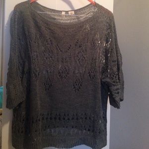 anthropologie grey sweater